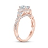 Thumbnail Image 1 of Monique Lhuillier Bliss Diamond Engagement Ring 1-3/8 ct tw Emerald, Round & Marquise-cut 18K Rose Gold