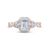 Thumbnail Image 3 of Monique Lhuillier Bliss Diamond Engagement Ring 1-3/8 ct tw Emerald, Round & Marquise-cut 18K Rose Gold