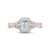 Thumbnail Image 4 of Monique Lhuillier Bliss Diamond Engagement Ring 1-3/8 ct tw Emerald, Round & Marquise-cut 18K Rose Gold