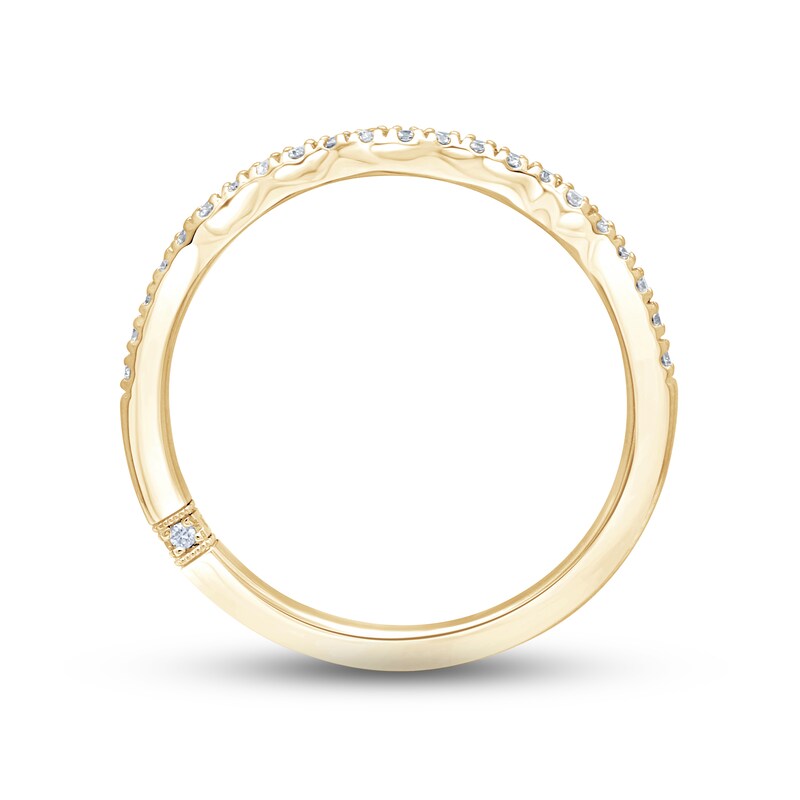 Main Image 3 of Monique Lhuillier Bliss Diamond Wedding Band 1/5 ct tw Round-cut 18K Yellow Gold