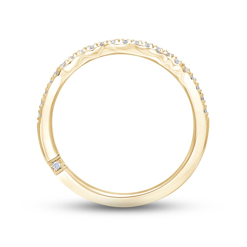 Monique Lhuillier Bliss Diamond Wedding Band 1/5 ct tw Round-cut 18K Yellow Gold