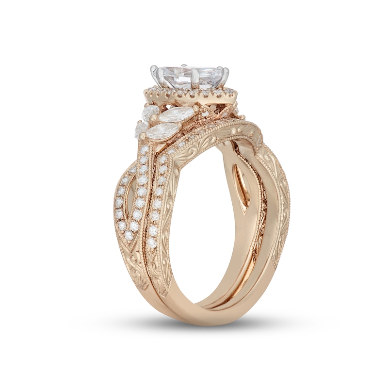 Neil Lane Marquise-cut Diamond Bridal Set 1-1/2 ct tw 14K Yellow Gold | Kay