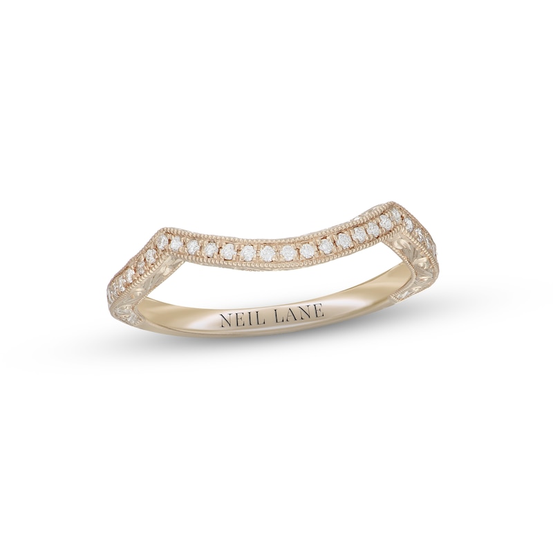 Main Image 7 of Neil Lane Diamond Wedding Band 1/8 ct tw 14K Yellow Gold