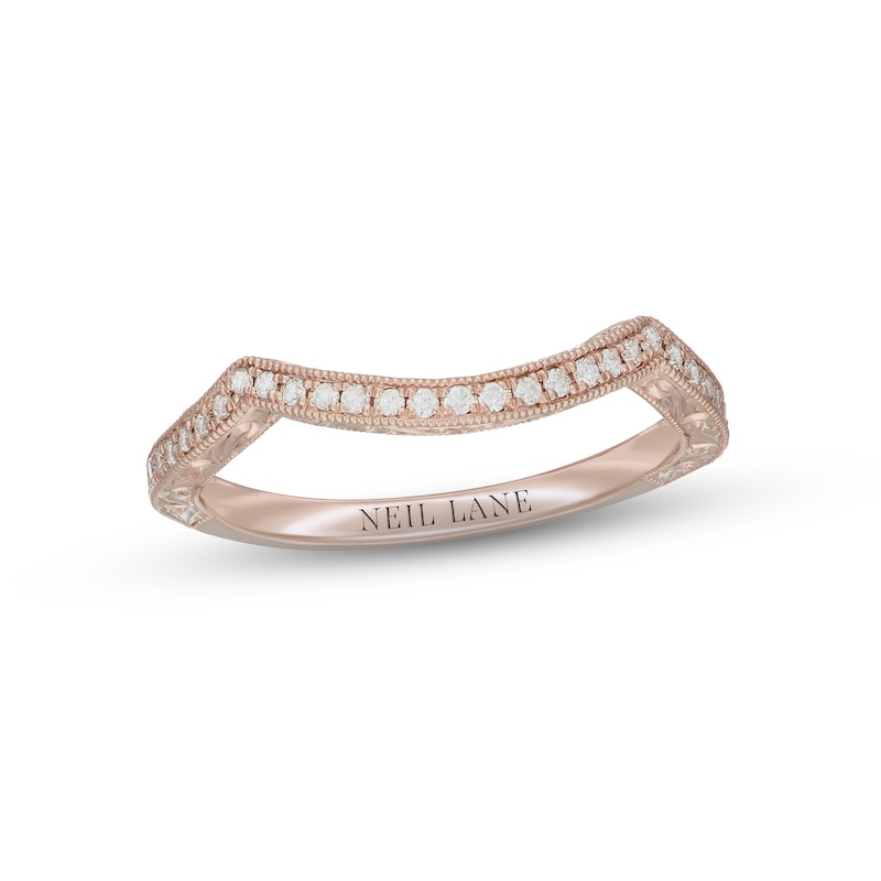 Main Image 7 of Neil Lane Diamond Wedding Band 1/8 ct tw 14K Rose Gold
