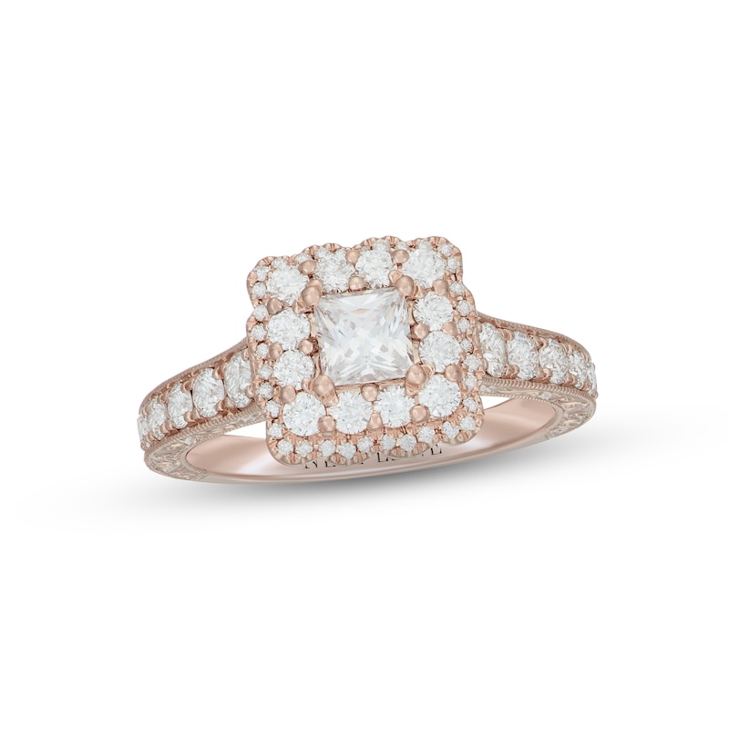 Neil Lane Diamond Engagement Ring 1-3/8 ct tw 14K Rose Gold