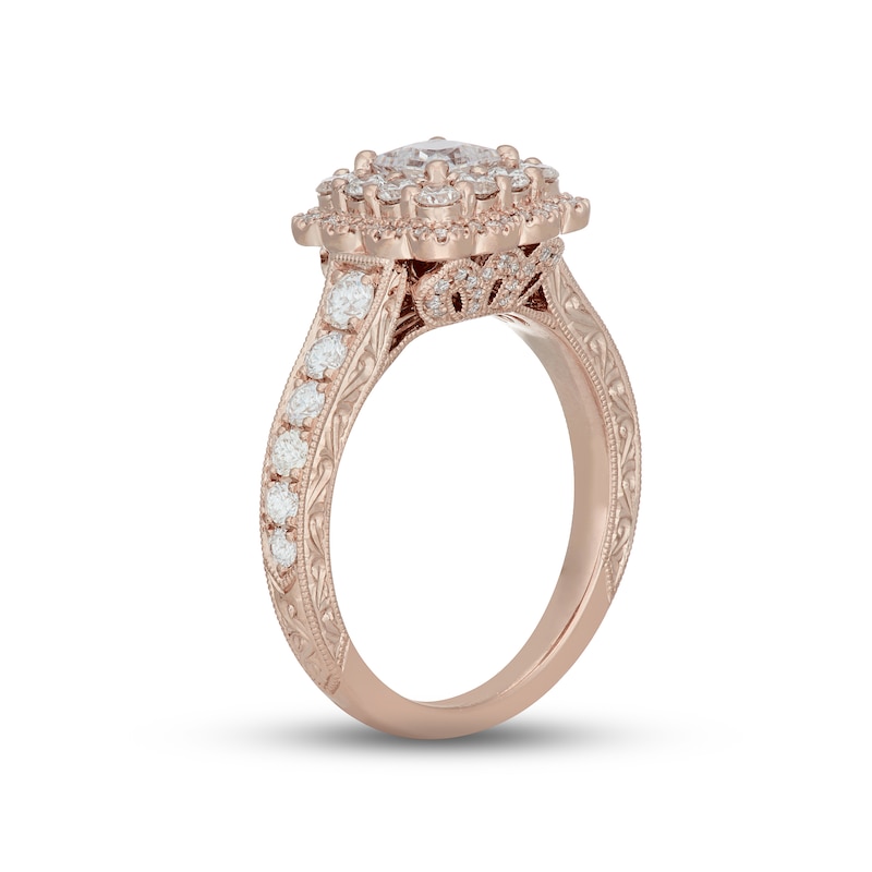 Neil Lane Diamond Engagement Ring 1-3/8 ct tw 14K Rose Gold