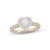 Thumbnail Image 1 of Neil Lane Diamond Engagement Ring 3/4 ct tw Heart & Round-cut 14K Two-Tone Gold