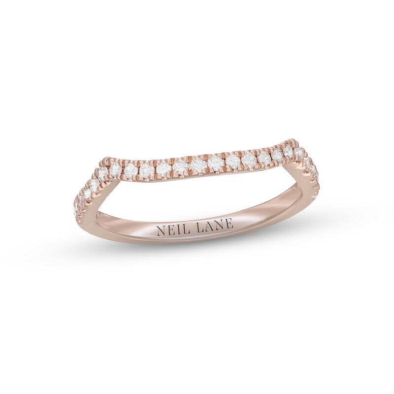 Main Image 1 of Neil Lane Diamond Wedding Band 1/4 ct tw 14K Rose Gold