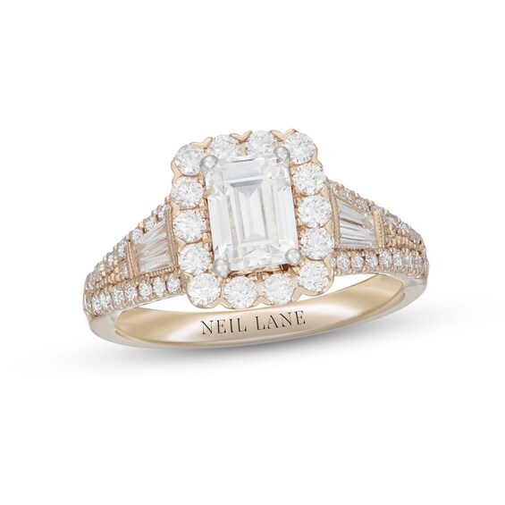 Neil Lane Diamond Engagement Ring 1-7/8 ct tw 14K Yellow Gold
