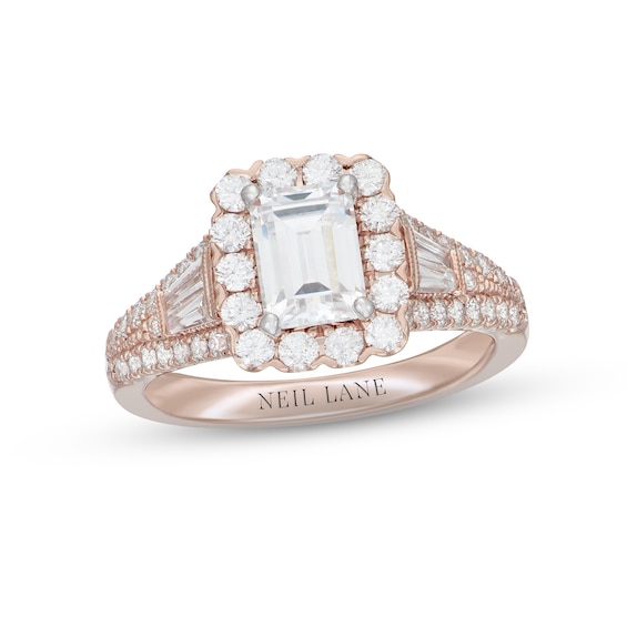 Neil Lane Diamond Engagement Ring 1-7/8 ct tw 14K Rose Gold