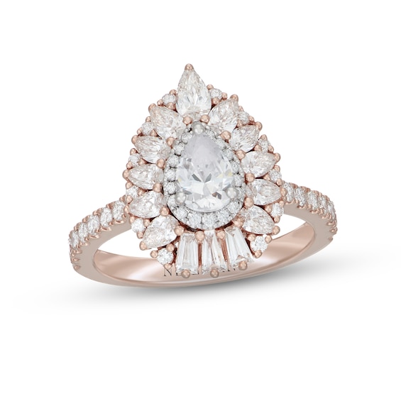 Neil Lane Diamond Engagement Ring 1-7/8 ct tw 14K Two-Tone Gold