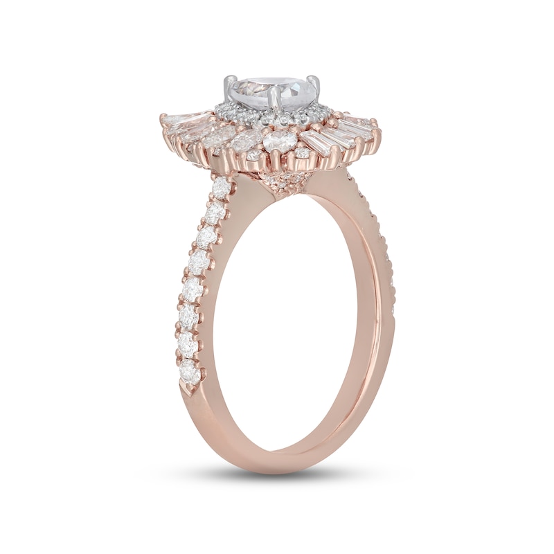 Neil Lane Diamond Engagement Ring 1-7/8 ct tw 14K Two-Tone Gold