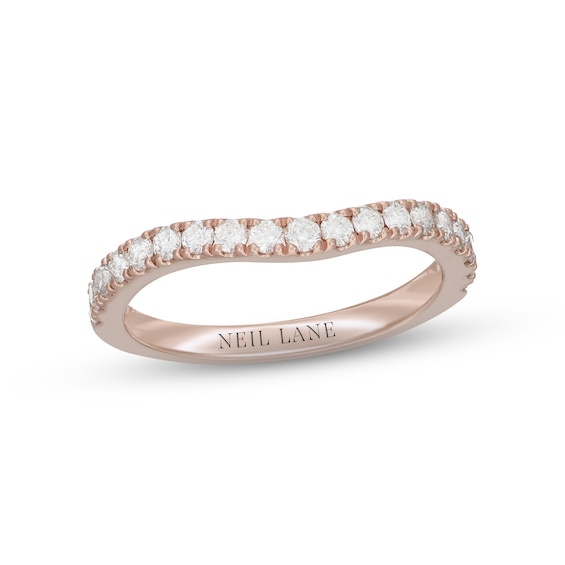 Neil Lane Diamond Wedding Band 1/2 ct tw Round 14K Rose Gold