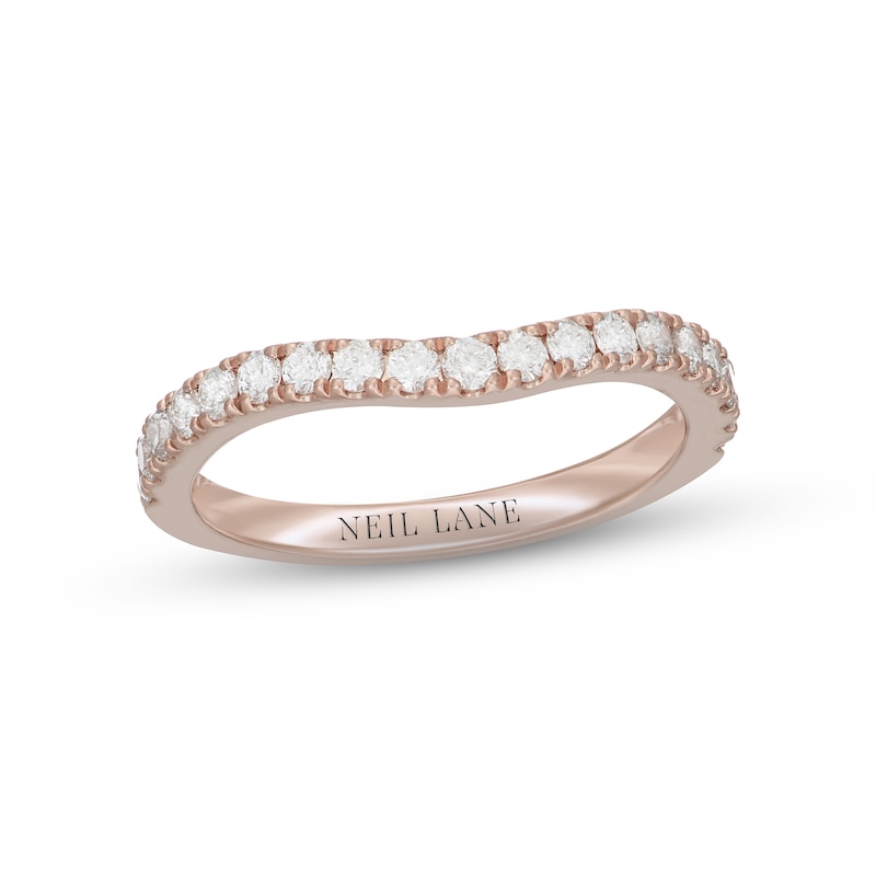 Neil Lane Diamond Wedding Band 1/2 ct tw Round 14K Rose Gold