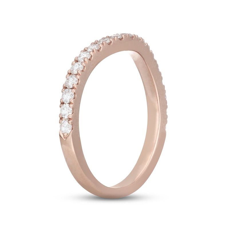 Main Image 3 of Neil Lane Diamond Wedding Band 1/2 ct tw Round 14K Rose Gold
