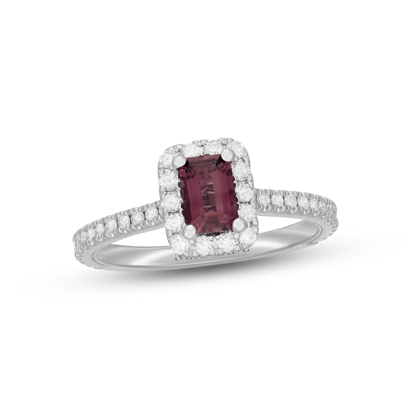 Main Image 1 of Neil Lane Pink Tourmaline & Diamond Engagement Ring 1/2 ct tw 14K White Gold
