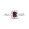 Thumbnail Image 3 of Neil Lane Pink Tourmaline & Diamond Engagement Ring 1/2 ct tw 14K White Gold