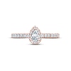 Thumbnail Image 2 of Monique Lhuillier Bliss Diamond Engagement Ring 7/8 ct tw Pear & Round-cut 18K Rose Gold