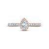 Thumbnail Image 2 of Monique Lhuillier Bliss Diamond Engagement Ring 7/8 ct tw Pear & Round-cut 18K Rose Gold