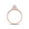 Thumbnail Image 3 of Monique Lhuillier Bliss Diamond Engagement Ring 7/8 ct tw Pear & Round-cut 18K Rose Gold