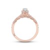 Thumbnail Image 3 of Monique Lhuillier Bliss Diamond Engagement Ring 7/8 ct tw Pear & Round-cut 18K Rose Gold