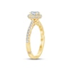 Thumbnail Image 2 of Monique Lhuillier Bliss Diamond Engagement Ring 1 ct tw Oval & Round-cut 18K Yellow Gold