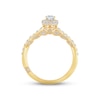 Thumbnail Image 4 of Monique Lhuillier Bliss Diamond Engagement Ring 1 ct tw Oval & Round-cut 18K Yellow Gold