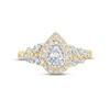 Thumbnail Image 3 of Monique Lhuillier Bliss Diamond Engagement Ring 1-1/4 ct tw Pear, Round & Marquise-cut 18K Two-Tone Gold
