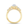 Thumbnail Image 4 of Monique Lhuillier Bliss Diamond Engagement Ring 1-1/4 ct tw Pear, Round & Marquise-cut 18K Two-Tone Gold