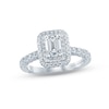 Thumbnail Image 0 of Monique Lhuillier Bliss Diamond Engagement Ring 1-1/3 ct tw Emerald & Round-cut 18K White Gold