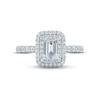 Thumbnail Image 2 of Monique Lhuillier Bliss Diamond Engagement Ring 1-1/3 ct tw Emerald & Round-cut 18K White Gold