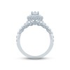 Thumbnail Image 3 of Monique Lhuillier Bliss Diamond Engagement Ring 1-1/3 ct tw Emerald & Round-cut 18K White Gold