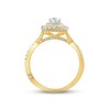 Monique Lhuillier Bliss Diamond Engagement Ring 1-1/8 ct tw Round-cut 18K Two-Tone Gold