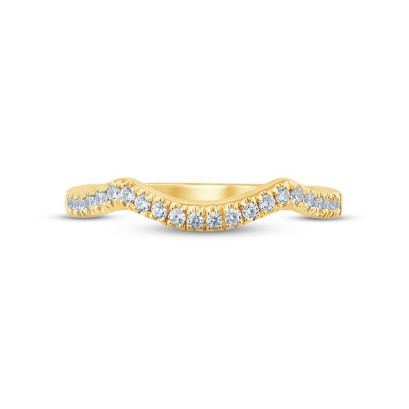 Monique Lhuillier Bliss Diamond Wedding Band 1/5 ct tw Round-cut 18K Yellow Gold