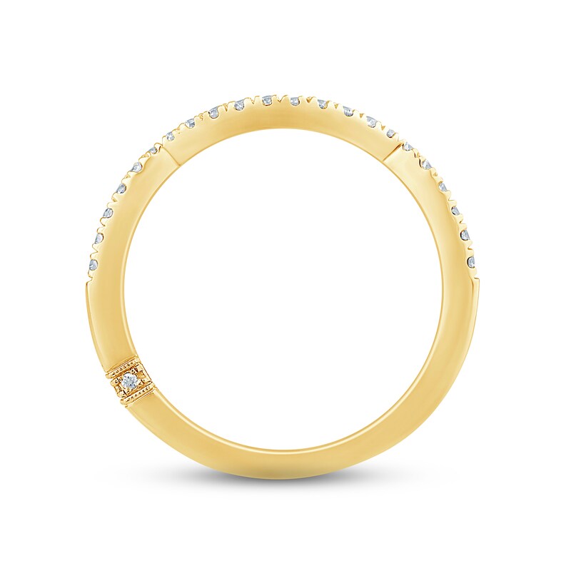 Monique Lhuillier Bliss Diamond Wedding Band 1/5 ct tw Round-cut 18K Yellow Gold
