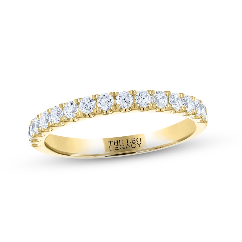 Main Image 1 of THE LEO Legacy Lab-Grown Diamond Wedding Band 1/2 ct tw 14K Yellow Gold