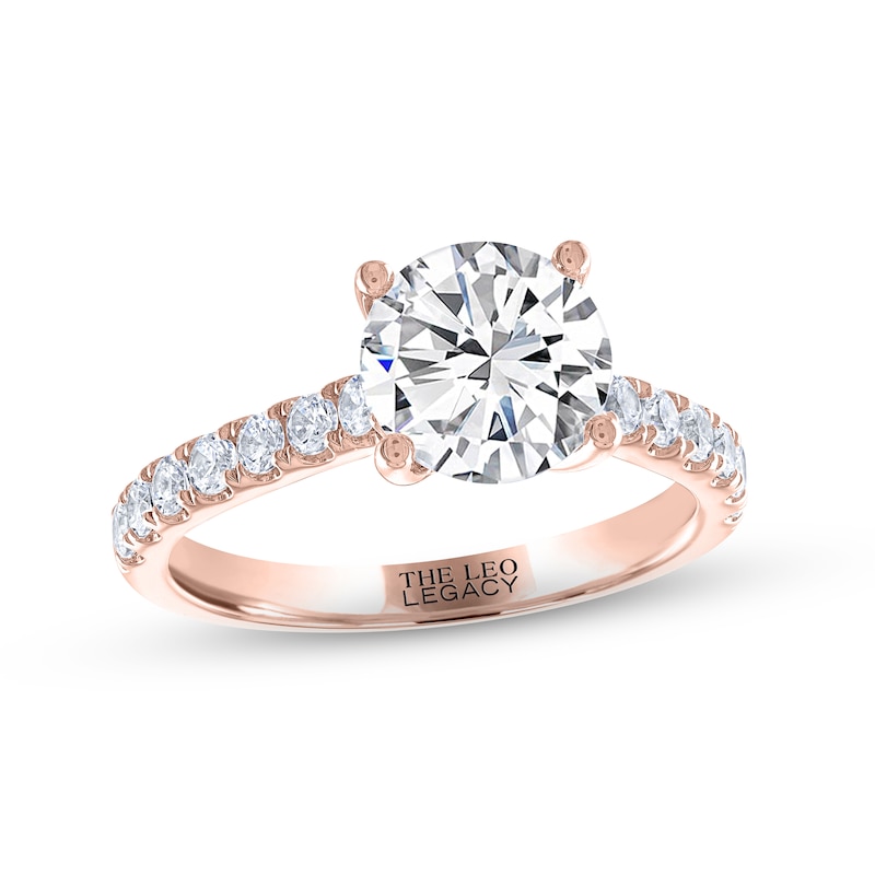 THE LEO Legacy Lab-Created Diamond Engagement Ring 2-3/8 ct tw 14K Rose Gold