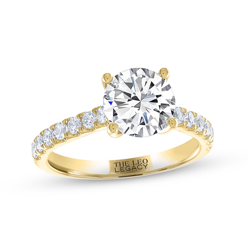 THE LEO Legacy Lab-Created Diamond Engagement Ring 2-3/8 ct tw 14K Yellow Gold