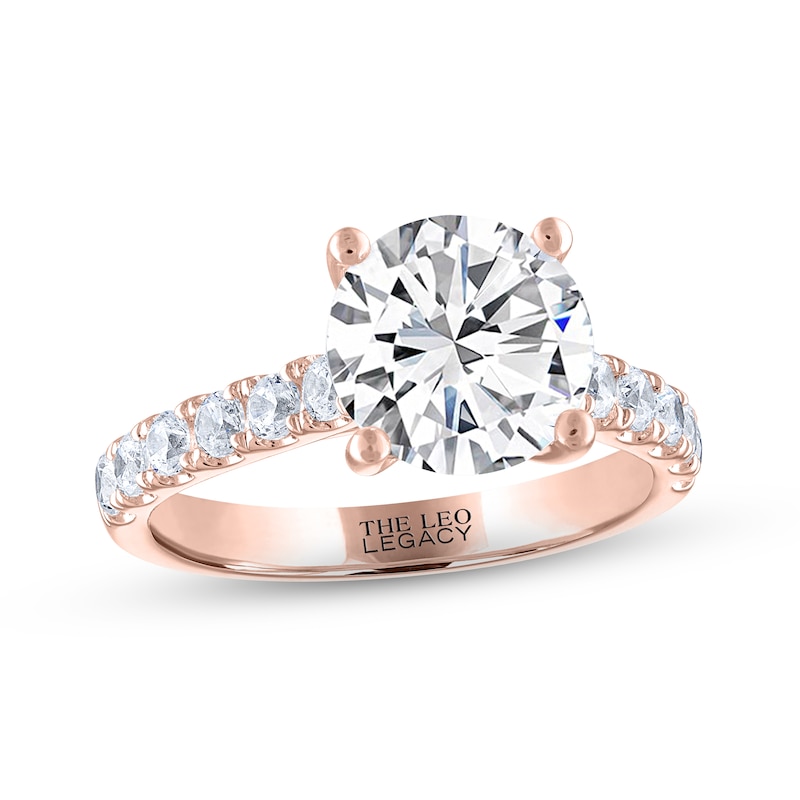 Main Image 1 of THE LEO Legacy Lab-Grown Diamond Engagement Ring 3-1/2 ct tw 14K Rose Gold