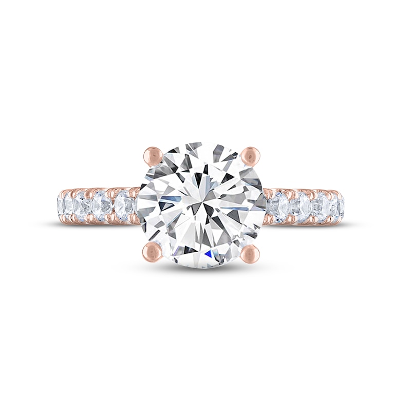Main Image 3 of THE LEO Legacy Lab-Grown Diamond Engagement Ring 3-1/2 ct tw 14K Rose Gold