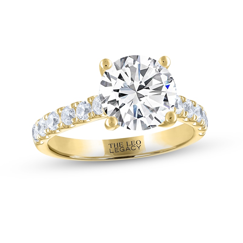 THE LEO Legacy Lab-Created Diamond Engagement Ring 3-1/2 ct tw 14K Yellow Gold