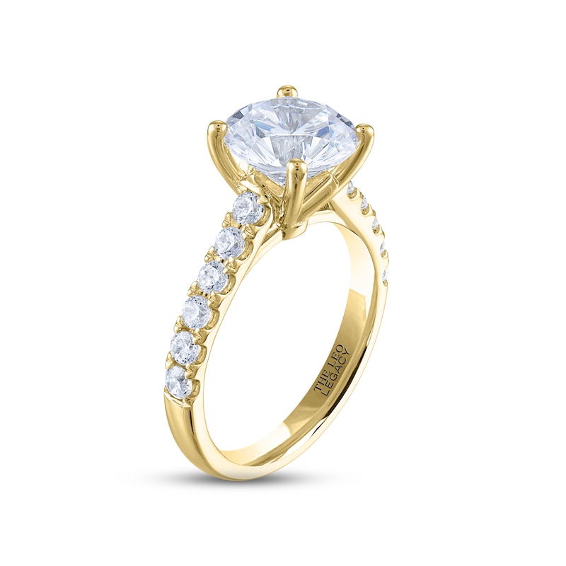 THE LEO Legacy Lab-Created Diamond Engagement Ring 3-1/2 ct tw 14K Yellow Gold