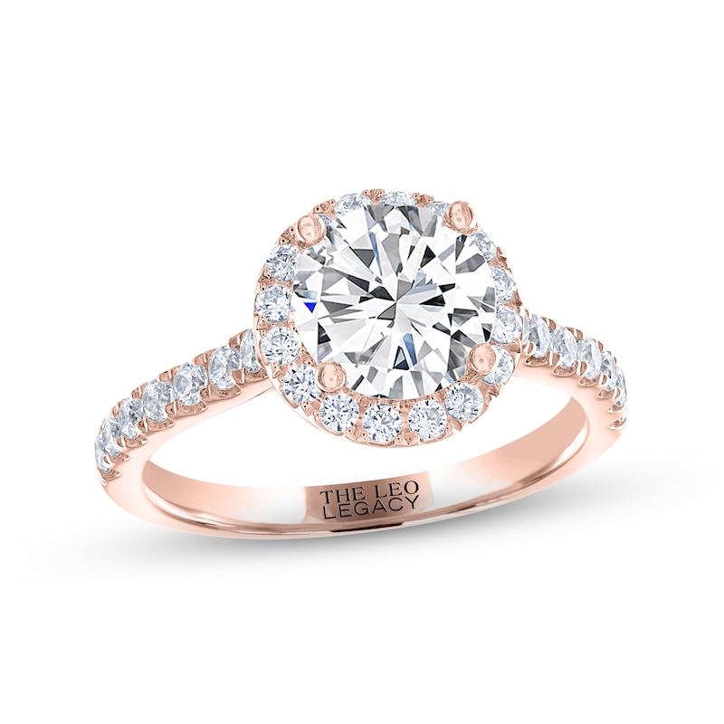 Main Image 1 of THE LEO Legacy Lab-Grown Diamond Engagement Ring 1-7/8 ct tw 14K Rose Gold