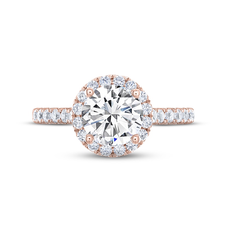 Main Image 3 of THE LEO Legacy Lab-Grown Diamond Engagement Ring 1-7/8 ct tw 14K Rose Gold