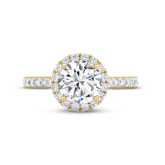 Thumbnail Image 3 of THE LEO Legacy Lab-Grown Diamond Engagement Ring 1-7/8 ct tw 14K Yellow Gold