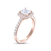 Thumbnail Image 1 of THE LEO Legacy Lab-Created Diamond Princess-Cut Engagement Ring 1-3/8 ct tw 14K Rose Gold