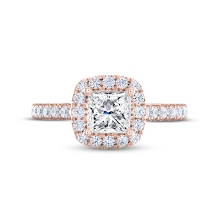 THE LEO Legacy Lab-Created Diamond Princess-Cut Engagement Ring 1-3/8 ...