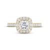 Thumbnail Image 3 of THE LEO Legacy Lab-Grown Diamond Princess-Cut Engagement Ring 1-3/8 ct tw 14K Yellow Gold