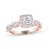 Thumbnail Image 1 of THE LEO Legacy Lab-Grown Diamond Princess-Cut Engagement Ring 1-1/6 ct tw 14K Rose Gold