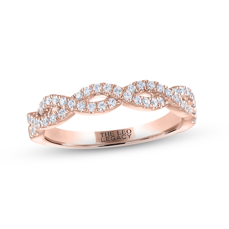 Main Image 1 of THE LEO Legacy Lab-Grown Diamond Wedding Band 1/3 ct tw 14K Rose Gold
